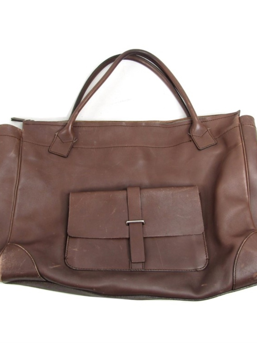Brunello Cucinelli vintage leather duffel.